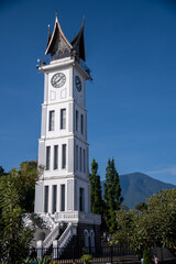 Obraz premium Jam Gadang is a historical and famous landmark in Bukit Tinggi, West Sumatera. Jam Gadang is the icon of the city and the most visited tourist destination.