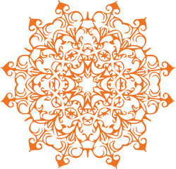 Beautiful flower art and mandala vector design