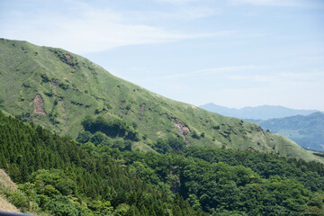 Obraz premium 新緑の阿蘇