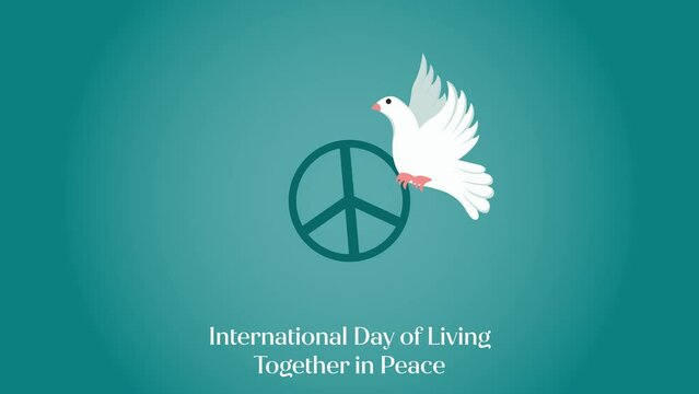 Peace in Animation, Celebrating Peace Day, Flat Animation