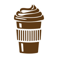 chocolate cake isolated on white