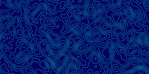 Naklejka premium Geometric line background mimicking elevation map forms in abstract style