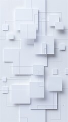 Vertical image of a paper cutout of a blank paper mind map mounted on a wall.