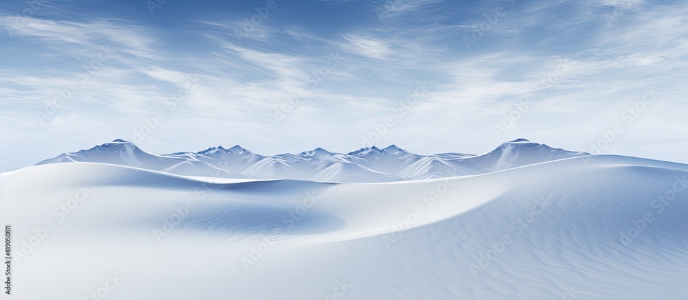 Aufkleber Snow smooth flat abstract background. copy space available