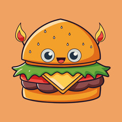 burger cartoon character