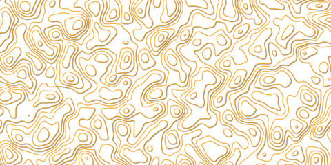 Artistic interpretation of elevation mapping with hand-drawn contour patterns

