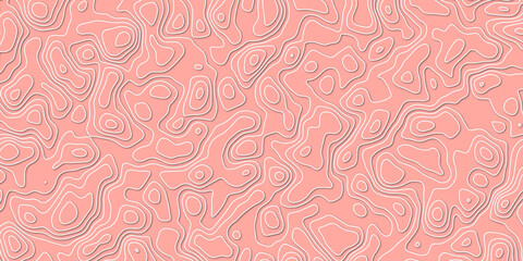 Abstract art pattern using natural curved lines in a topographic map style

