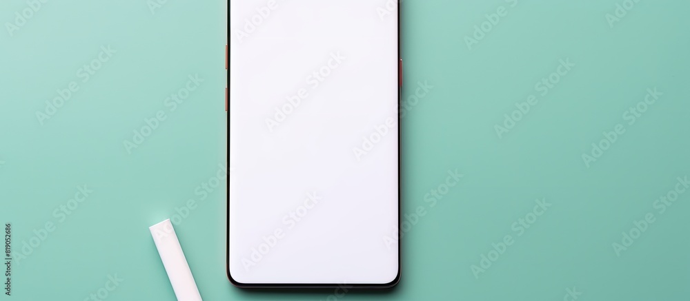Aufkleber smart phone and note. copy space available