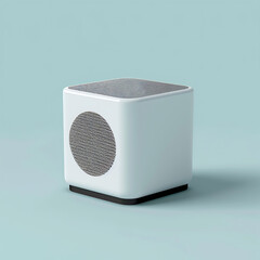 Fototapeta premium Bluetooth speakers, modern wireless devices for audio entertainment and relaxation