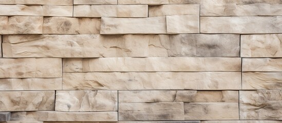 Obraz premium texture of a beige stone wall as background natural stone wall texture as background Close up of the sandstone facade of the reichstag building. copy space available