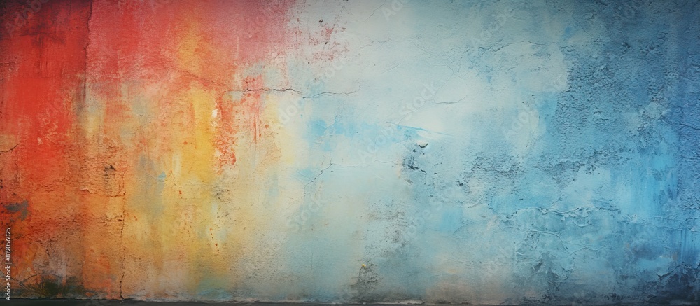 Aufkleber abstract colorful grunge wall isolated as a background and texture. copy space available