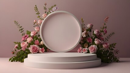 mirror and flowers