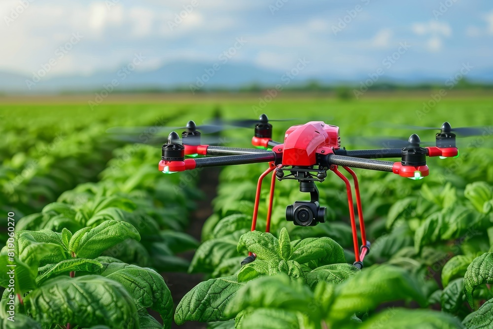 Poster efficient agricultural survey applications using drone technology in farming management for hybrid c