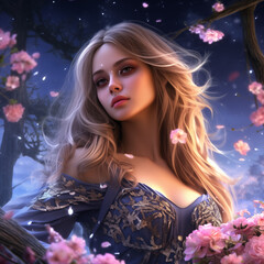 Beautiful women from a mysterious and fantastic world. 