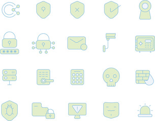 Design Icon Flat themes Scurity