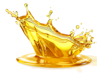 Cooking Olive pale yellow oil swirl splash isolated on clean png background, engine motor fuel oil for vehicles, liquid flowing in form of wave