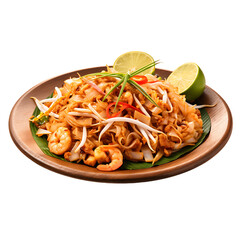 Culinary Craftsmanship Isolated Pad Thai without Background © Novian