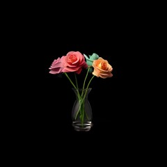 Fototapeta premium flowers in a glass vase