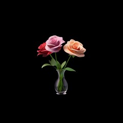 Fototapeta premium flowers in a glass vase