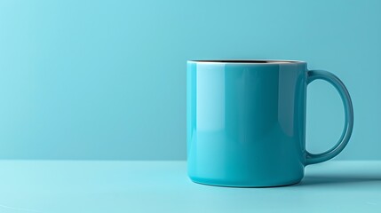 Obraz premium Maintain the perfect coffee temperature with an insulated mug, showcased on a clean background Ideal for lifestyle, food, and convenience themes Isolated with ample copy space