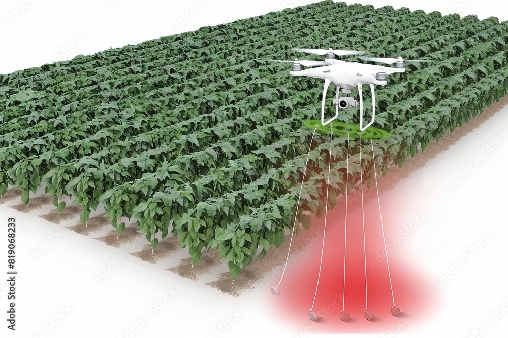 Poster efficient aerial spraying with robotic technology in crop evaluation and wine production using advan