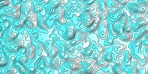 Stylish Vector Artwork Depicting a Topographic Map with Rich Topographical Details and Complex Topology, Great for Geographic Representations, Digital Art, and Educational Materials
