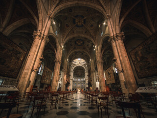 Fototapeta premium Nave of a Christian church