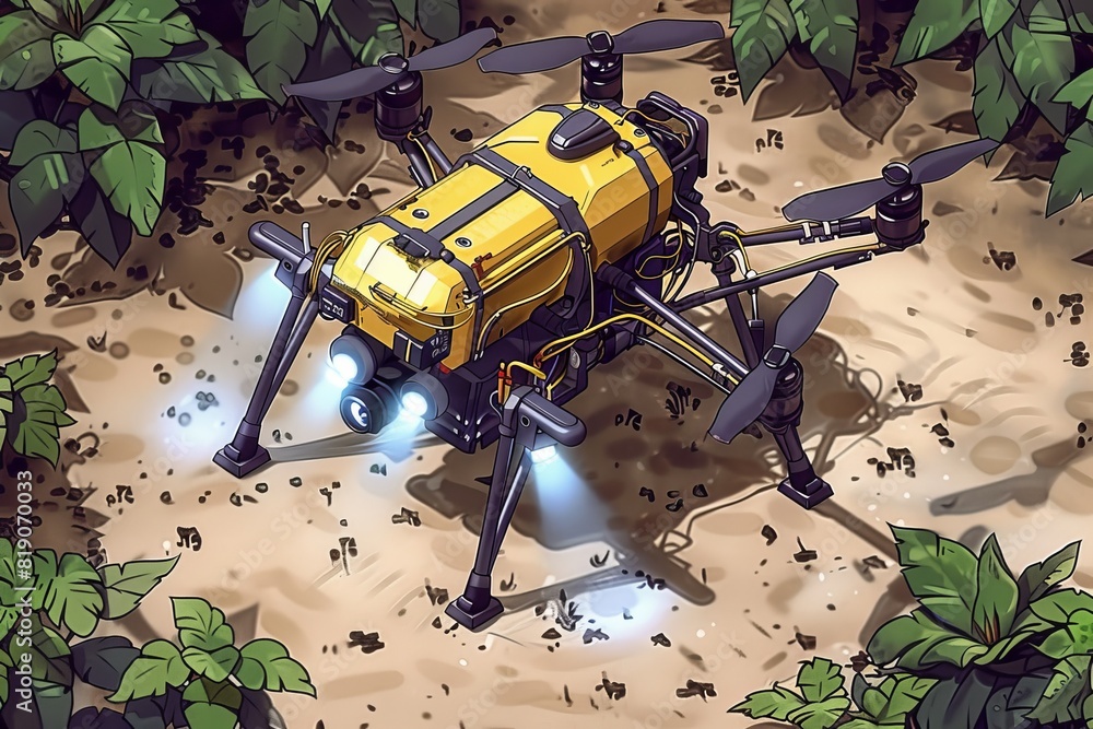 Poster efficient smart farming techniques in automated crop monitoring with drone technology for agricultur