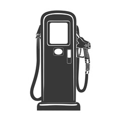 silhouette gas pump black color only