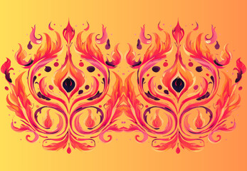 background with flames