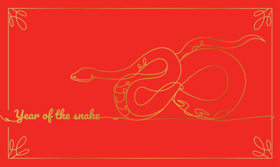 Happy chinese new year 2025 Background with black snake, year of the chinese snake zodiac