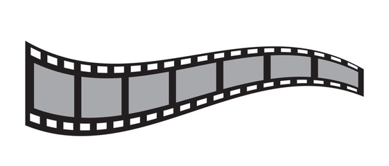 Cinema, movie and photography black film strip template icon vector design. Black film strip icon simple design.  vector illustration.