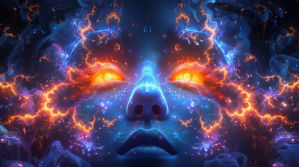 Image of a trippy goddess