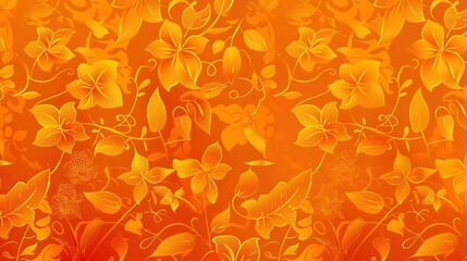 Orange pattern wallpaper