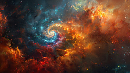 Naklejka premium Abstract whirlpool, vortex of lights and colors