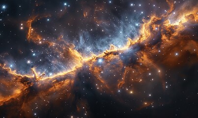 Myriad of stars. in night sky. Astrophotography