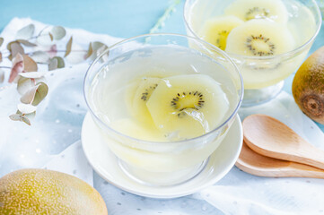 手作りキウイゼリー