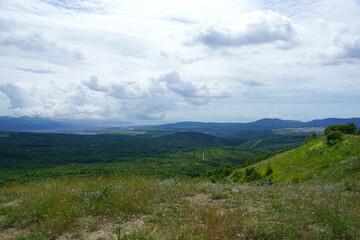 landscape with clouds