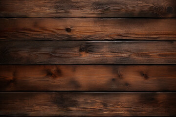 Obraz premium wooden panel wall dark and horizontal with natural wood texture background wallpaper