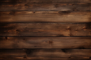 Naklejka premium wooden panel wall dark and horizontal with natural wood texture background wallpaper