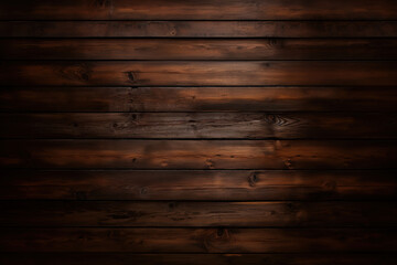 Naklejka premium wooden panel wall dark and horizontal with natural wood texture background wallpaper