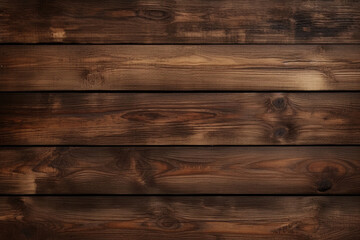Naklejka premium wooden panel wall dark and horizontal with natural wood texture background wallpaper