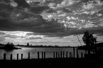 Obraz premium A day in Pialassa dei Piomboni near Ravenna, Italy