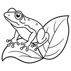 frog on a leaf