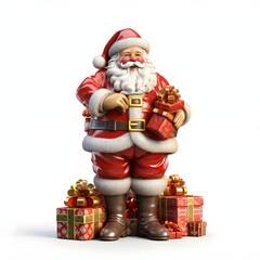 santa claus with gifts