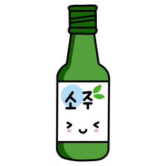 bottle of soju