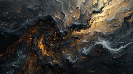 Abstract artwork on dark canvas, symbolizing mystery and allure.