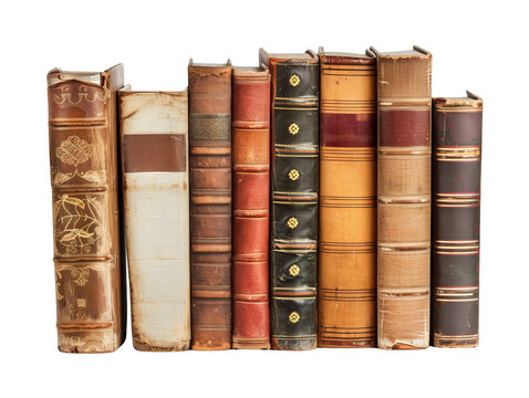 Accent books cut out transparent isolated on white background PNG file artwork graphic design.