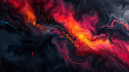 Dynamic abstract canvas in dark shades, igniting imagination and passion.