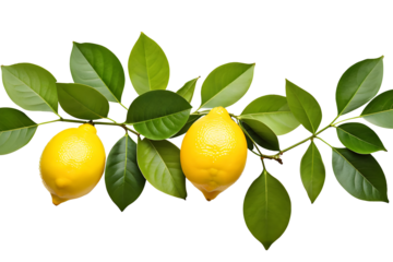 lemon foliage with fruits and leaves ia